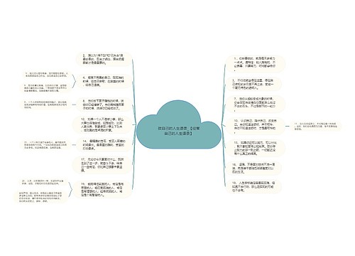 致自己的人生语录_【经营自己的人生语录】