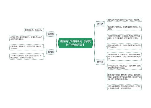 视频句子经典语句【恋爱句子经典语录】