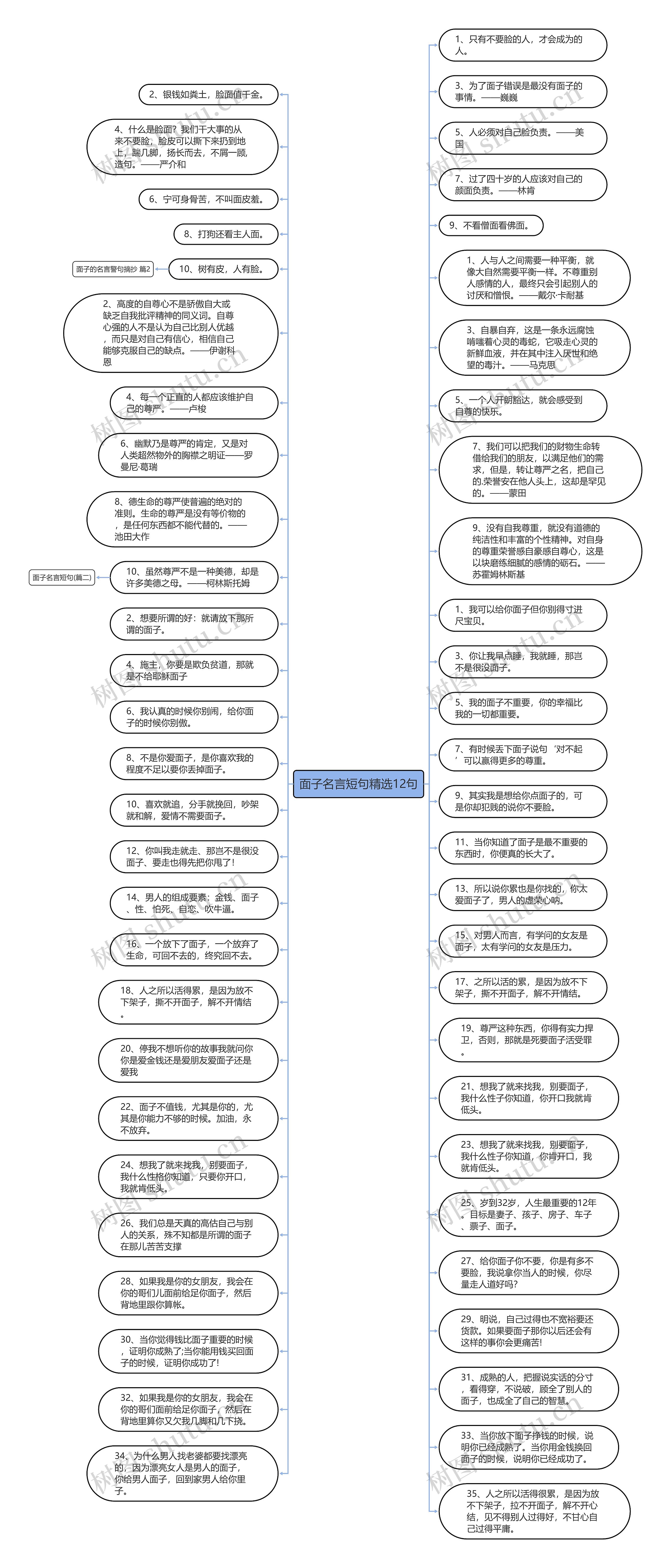 面子名言短句精选12句