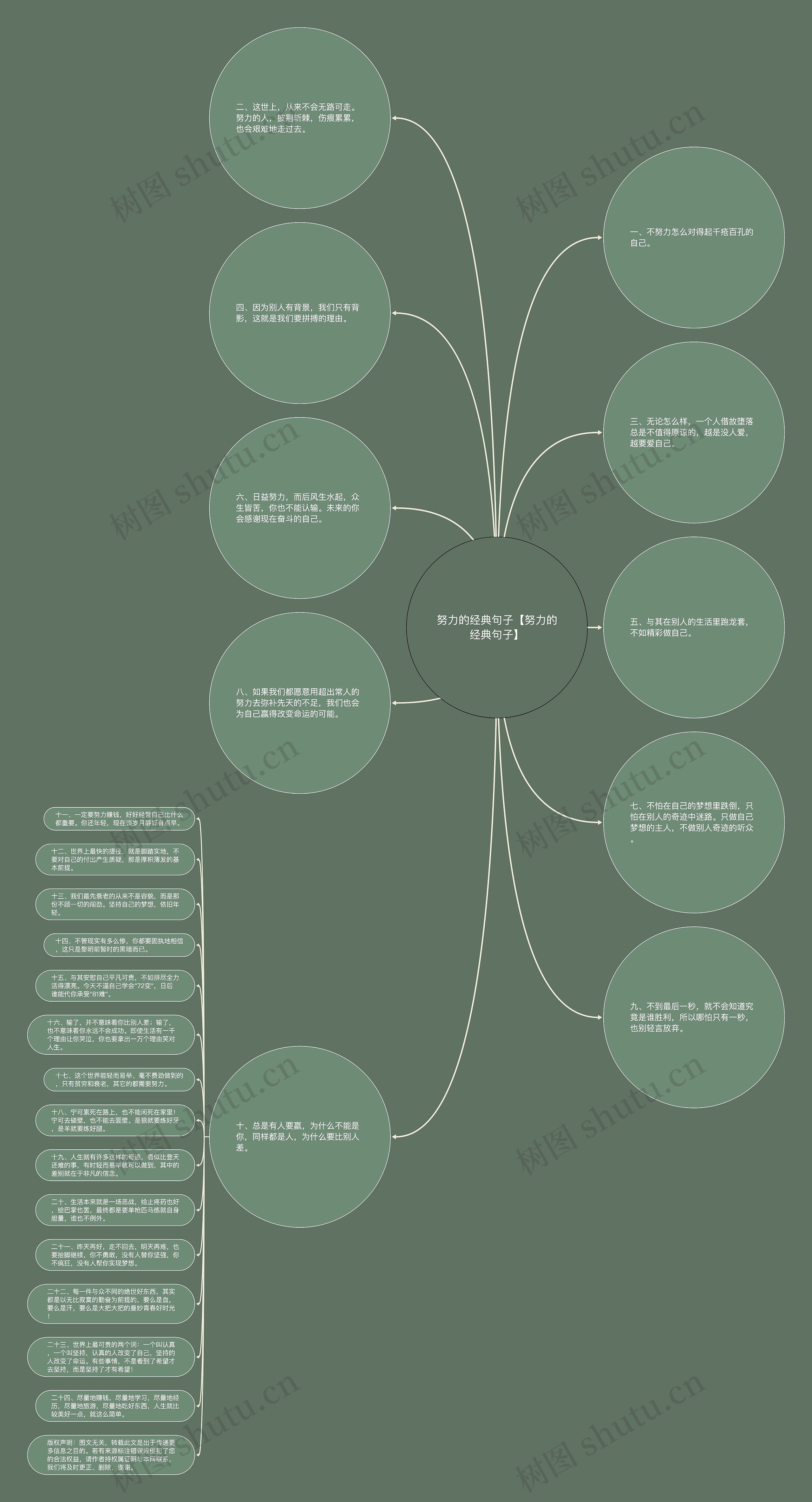 努力的经典句子【努力的经典句子】思维导图