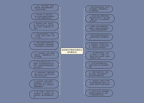 励志短句子致自己(致自己短句靠自己)