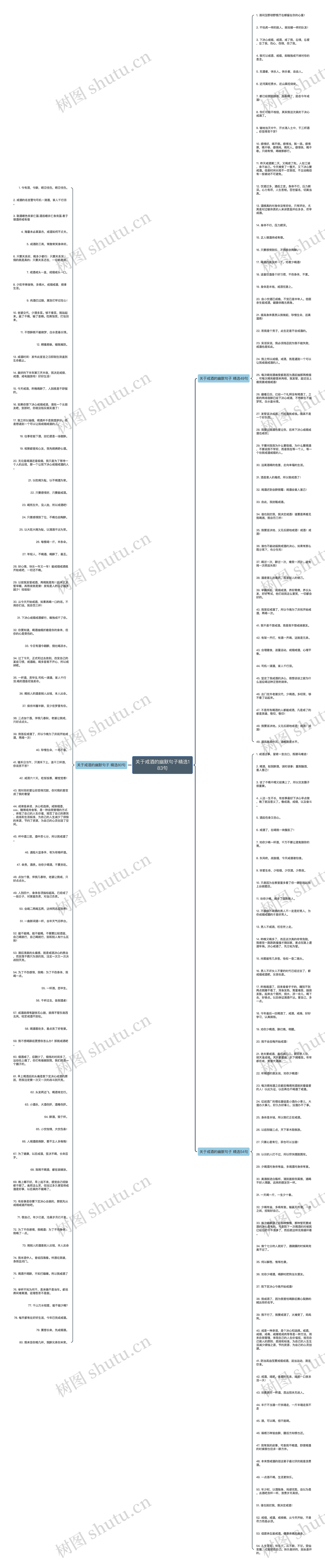 关于戒酒的幽默句子精选183句思维导图