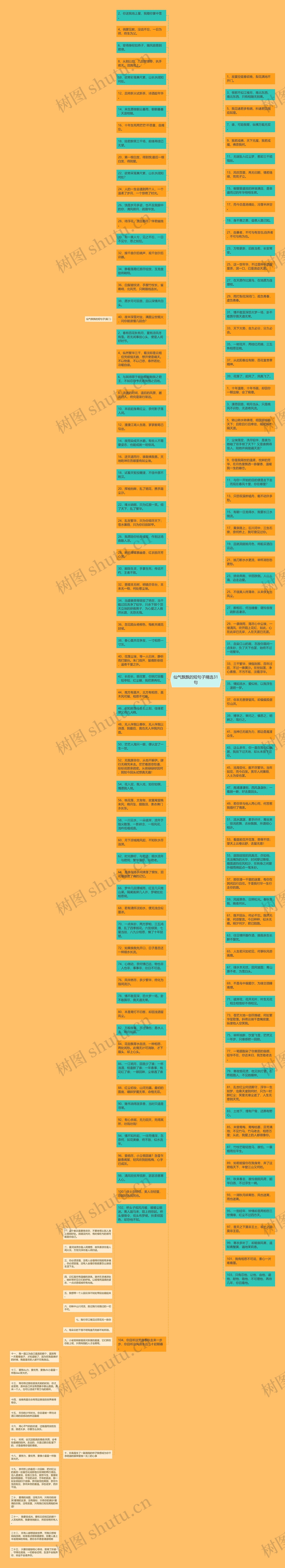 仙气飘飘的短句子精选31句思维导图