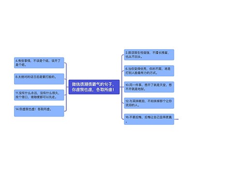 微信很潮很霸气的句子，你虚我也虚，各取所虚！