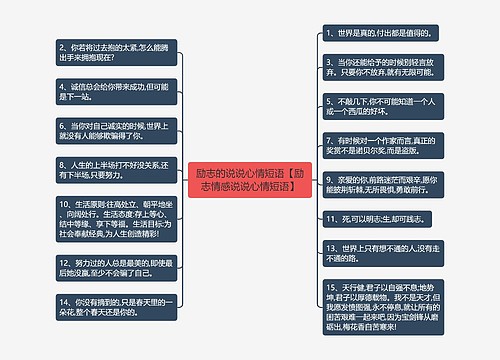 励志的说说心情短语【励志情感说说心情短语】