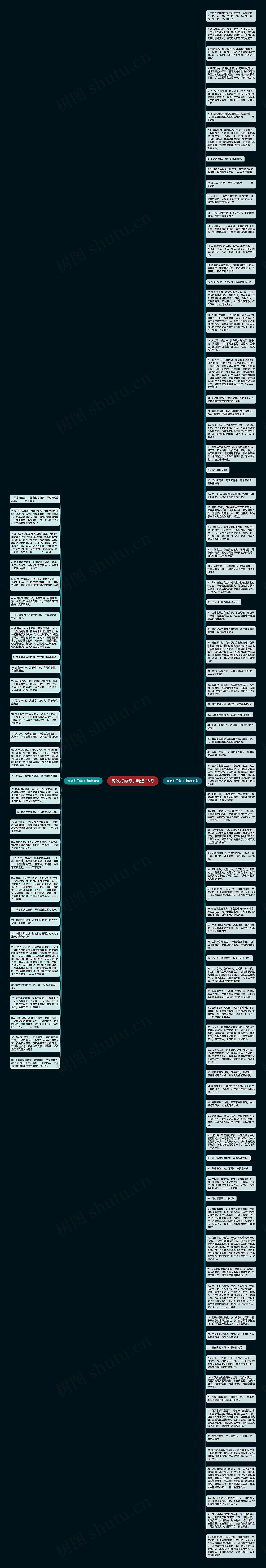 鬼吹灯的句子精选116句思维导图
