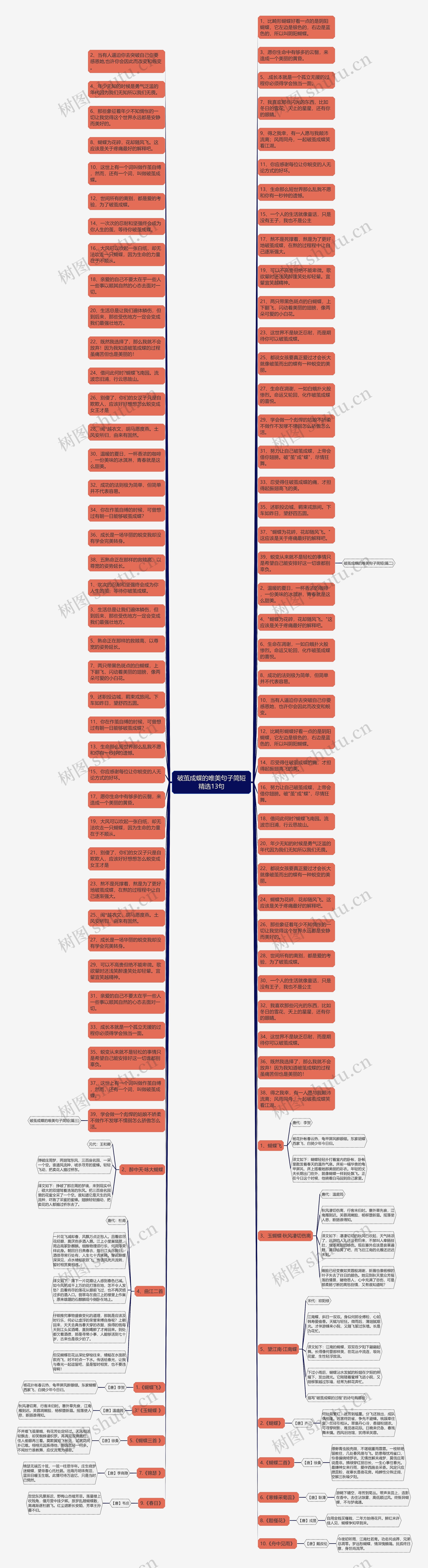 破茧成蝶的唯美句子简短精选13句思维导图