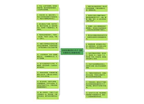 发朋友圈的努力句子【朋友圈励志正能量语录】