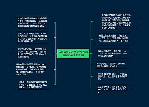 做服装说说经典语句(发朋友圈服装说说语言)