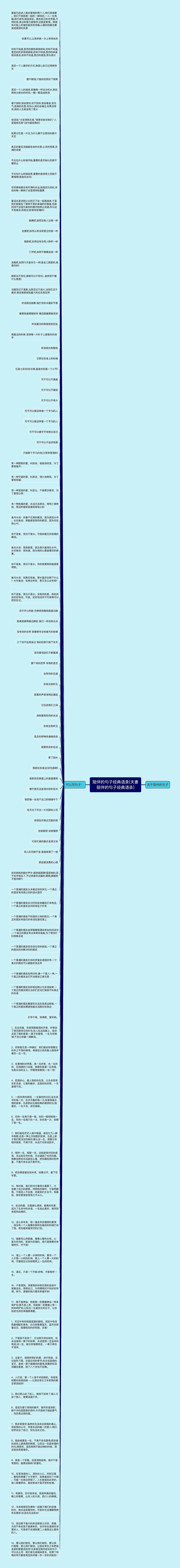 陪伴的句子经典语录(夫妻陪伴的句子经典语录)思维导图