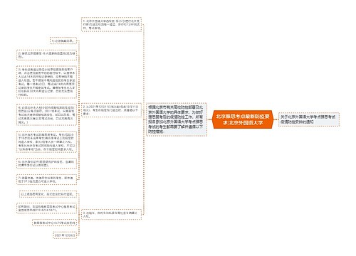 北京雅思考点最新防疫要求:北京外国语大学