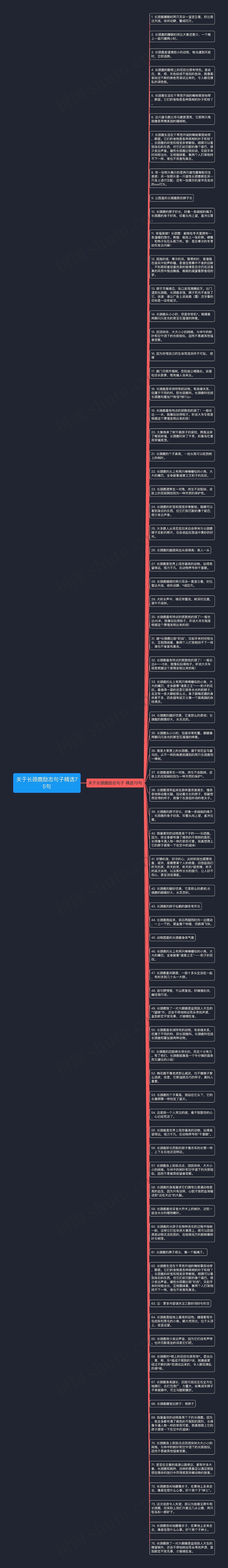 关于长颈鹿励志句子精选75句思维导图