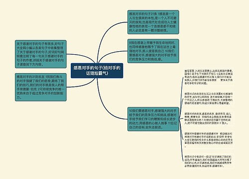 感恩对手的句子(给对手的话简短霸气)