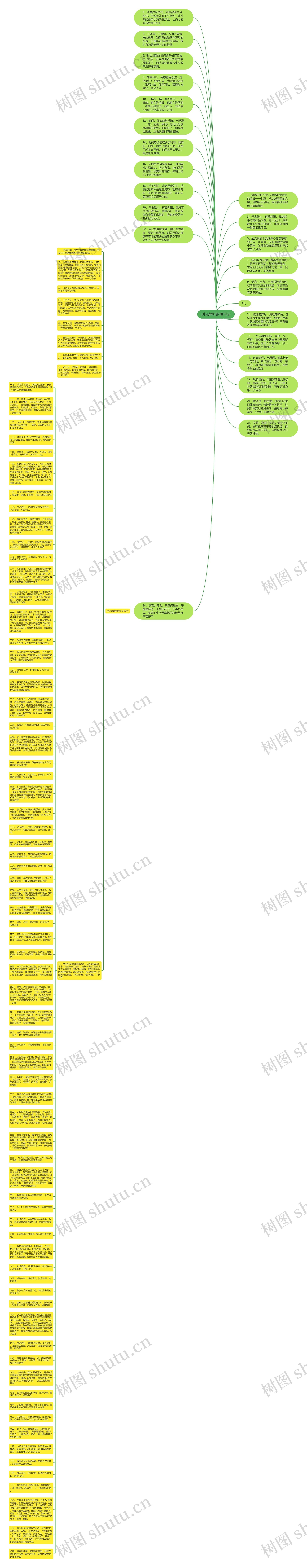 时光静好的短句子思维导图