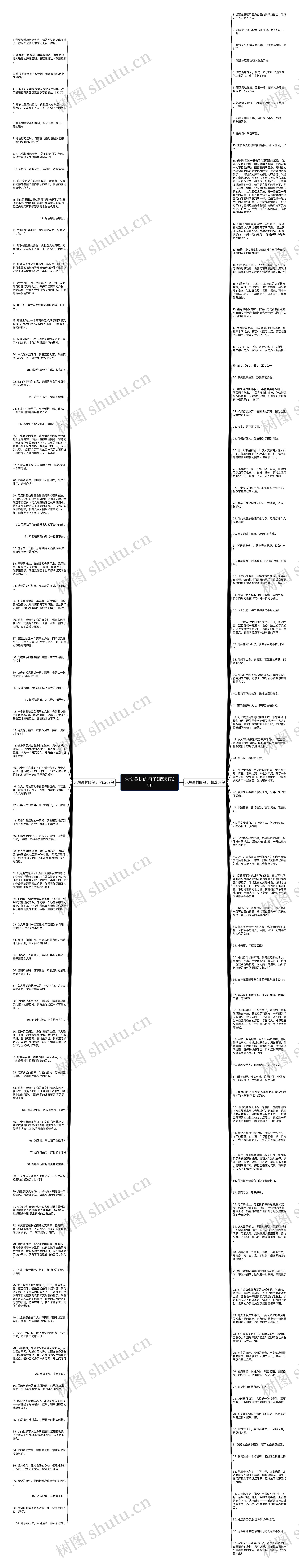 火爆身材的句子(精选176句)思维导图
