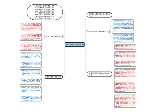 高三吃什么增强记忆力