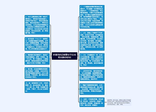 好漂亮的正能量句子(心态阳光励志短句)