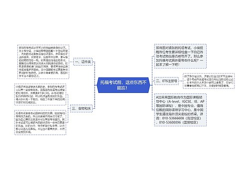 托福考试前，这些东西不能忘！