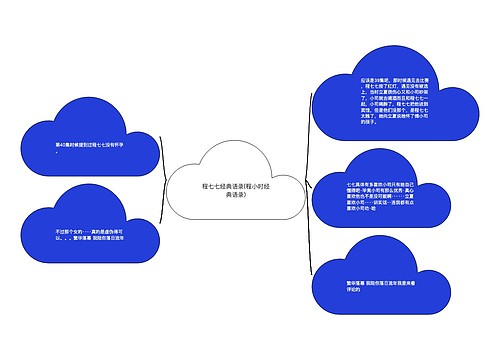 程七七经典语录(程小时经典语录)