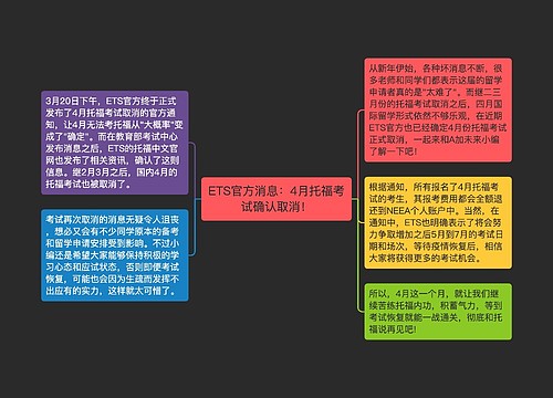 ETS官方消息：4月托福考试确认取消！