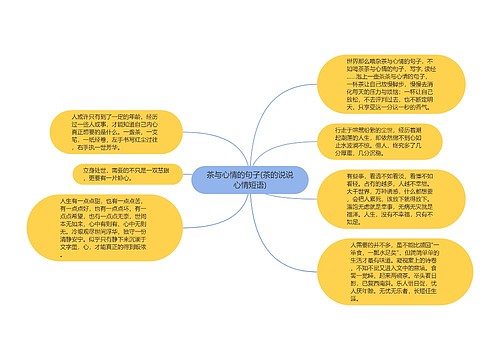 茶与心情的句子(茶的说说心情短语)