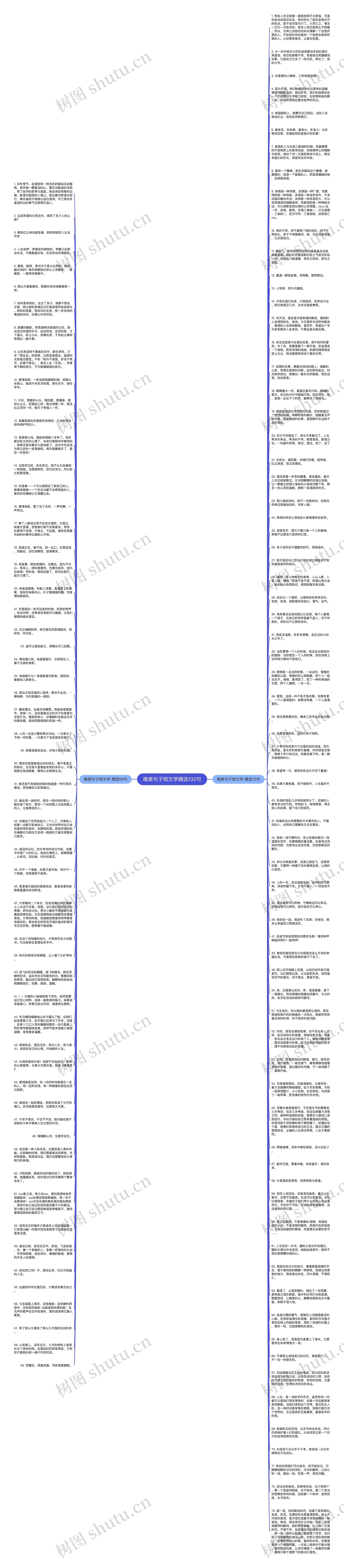 唯美句子短文学精选132句思维导图