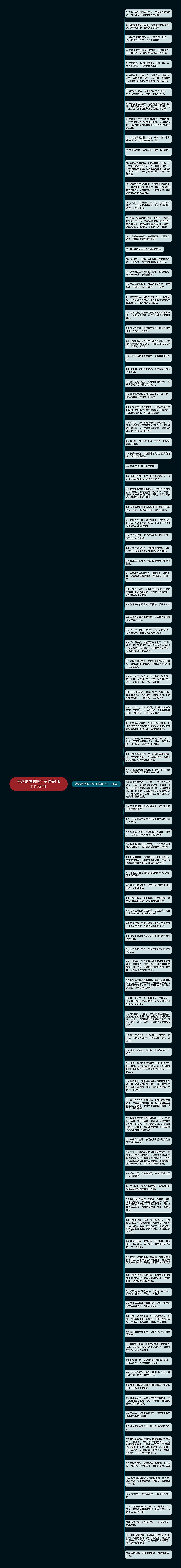 表达爱情的短句子唯美(热门105句)