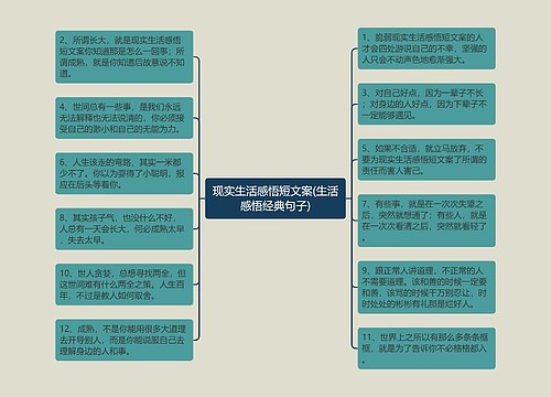 现实生活感悟短文案(生活感悟经典句子)