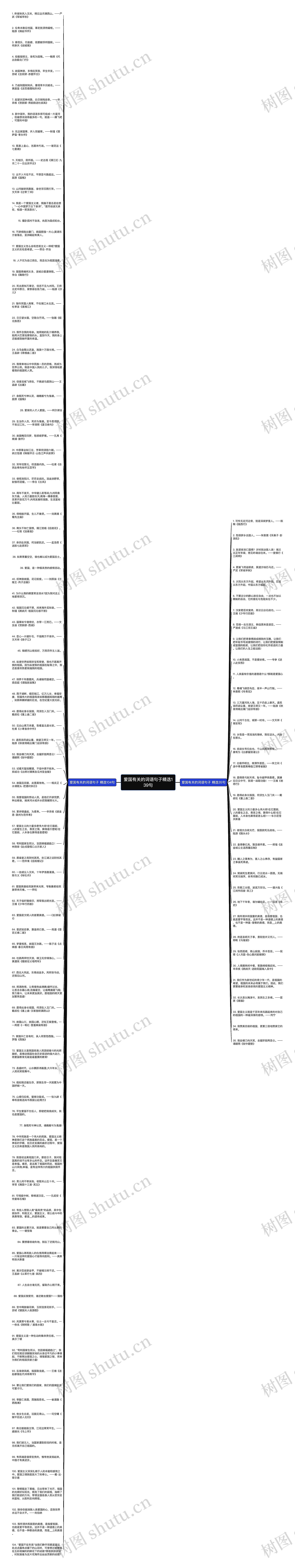 爱国有关的词语句子精选139句思维导图