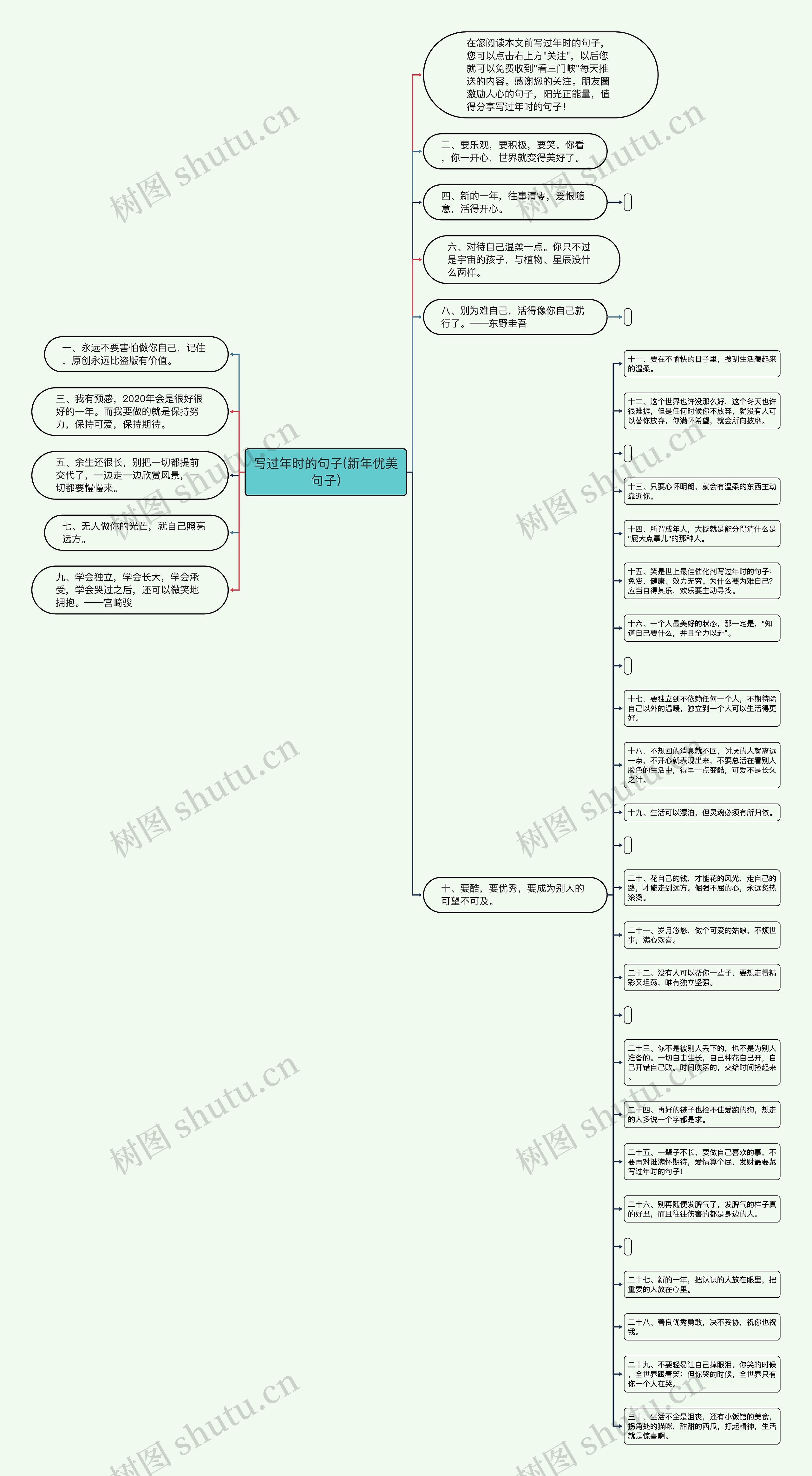 写过年时的句子(新年优美句子)思维导图
