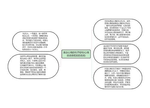 表达心情的句子短句(心情说说很现实的说说)