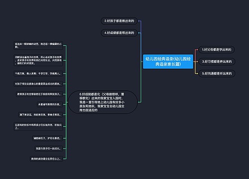 幼儿园经典语录(幼儿园经典语录家长篇)