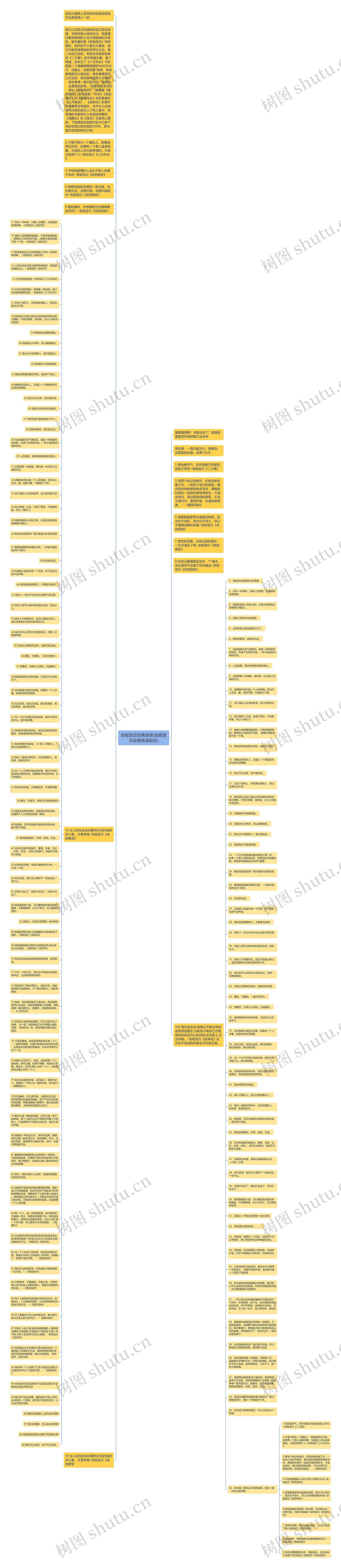 安妮宝贝经典语录(安妮宝贝经典语录励志)思维导图