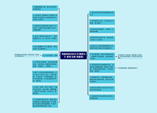 高智商表白的句子(套路句子 爱情 经典 高智商)