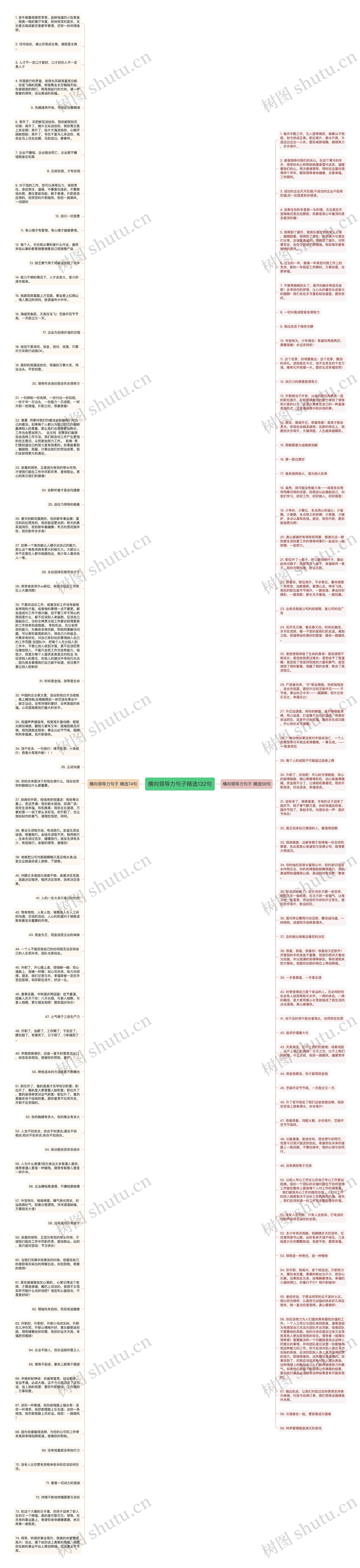 横向领导力句子精选132句思维导图