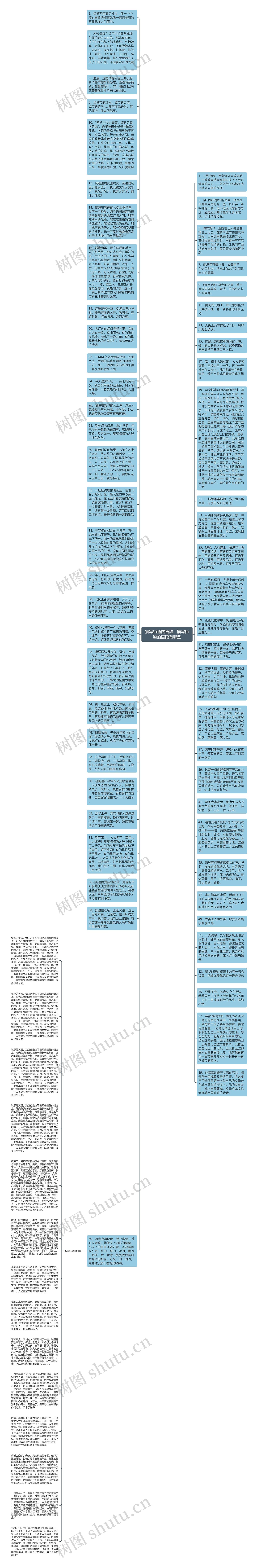 描写街道的语段   描写街道的语段有哪些思维导图