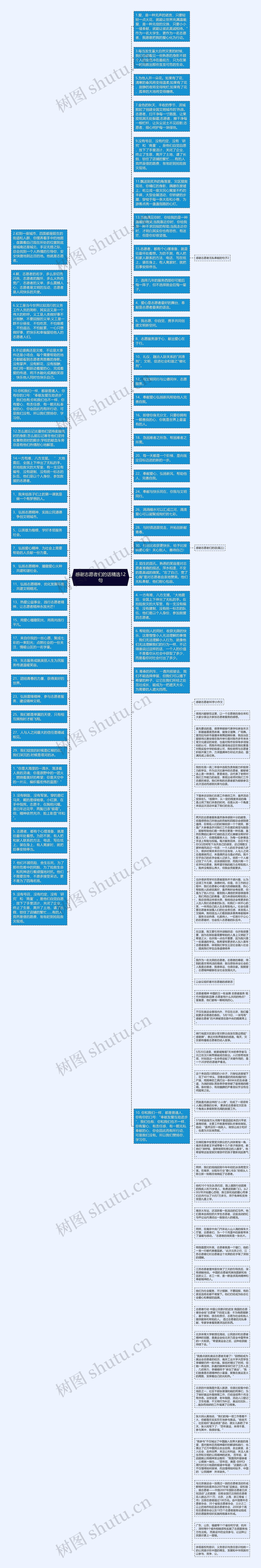 感谢志愿者们的话精选12句思维导图