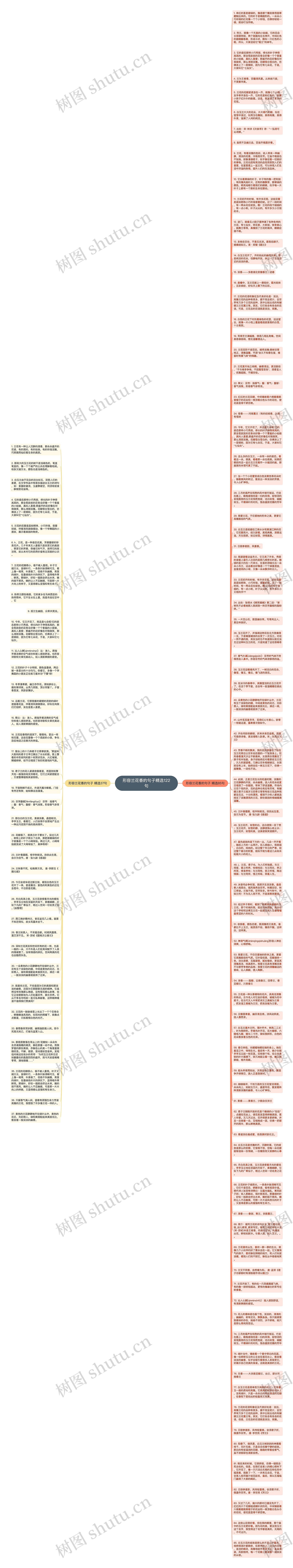 形容兰花香的句子精选122句思维导图