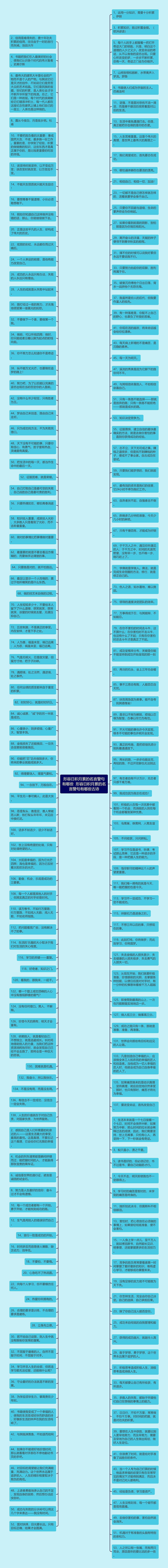 形容日积月累的名言警句有哪些  形容日积月累的名言警句有哪些古诗思维导图