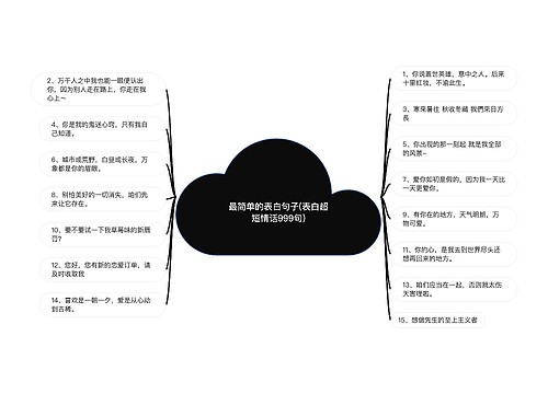 最简单的表白句子(表白超短情话999句)