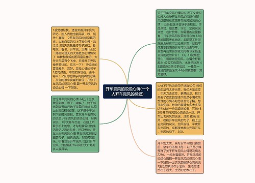 开车兜风的说说心情(一个人开车兜风的感受)