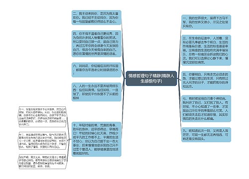 情感哲理句子精辟(精辟人生感悟句子)