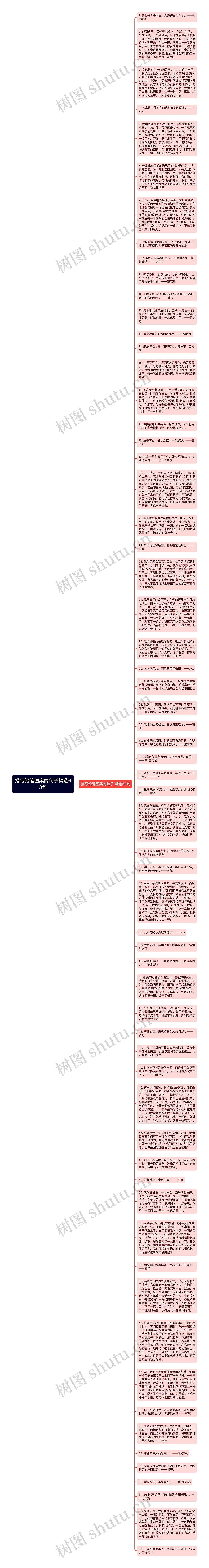 描写铅笔图案的句子精选63句