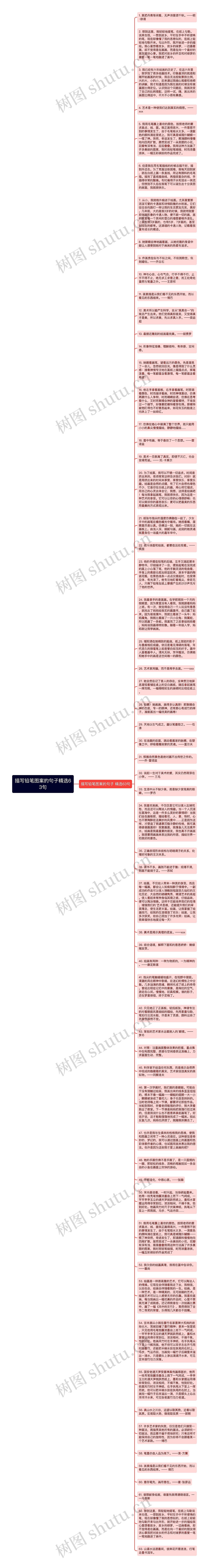 描写铅笔图案的句子精选63句