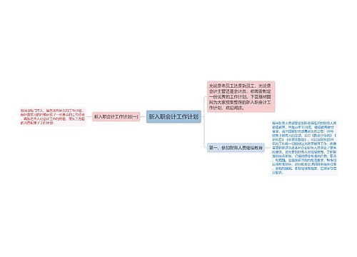 新入职会计工作计划