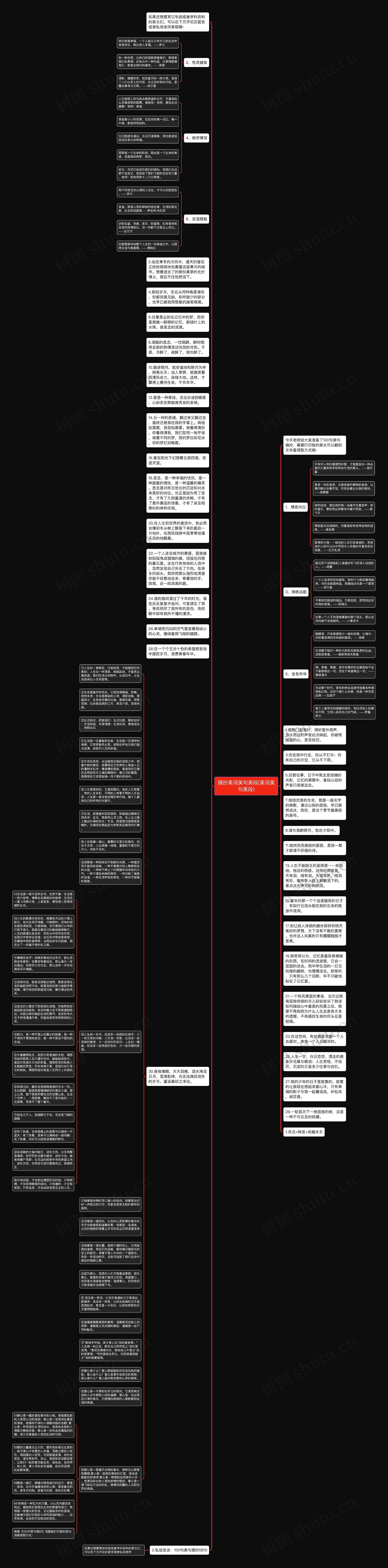 摘抄美词美句美段(美词美句美段)思维导图