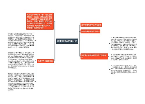 高中物理电磁学公式