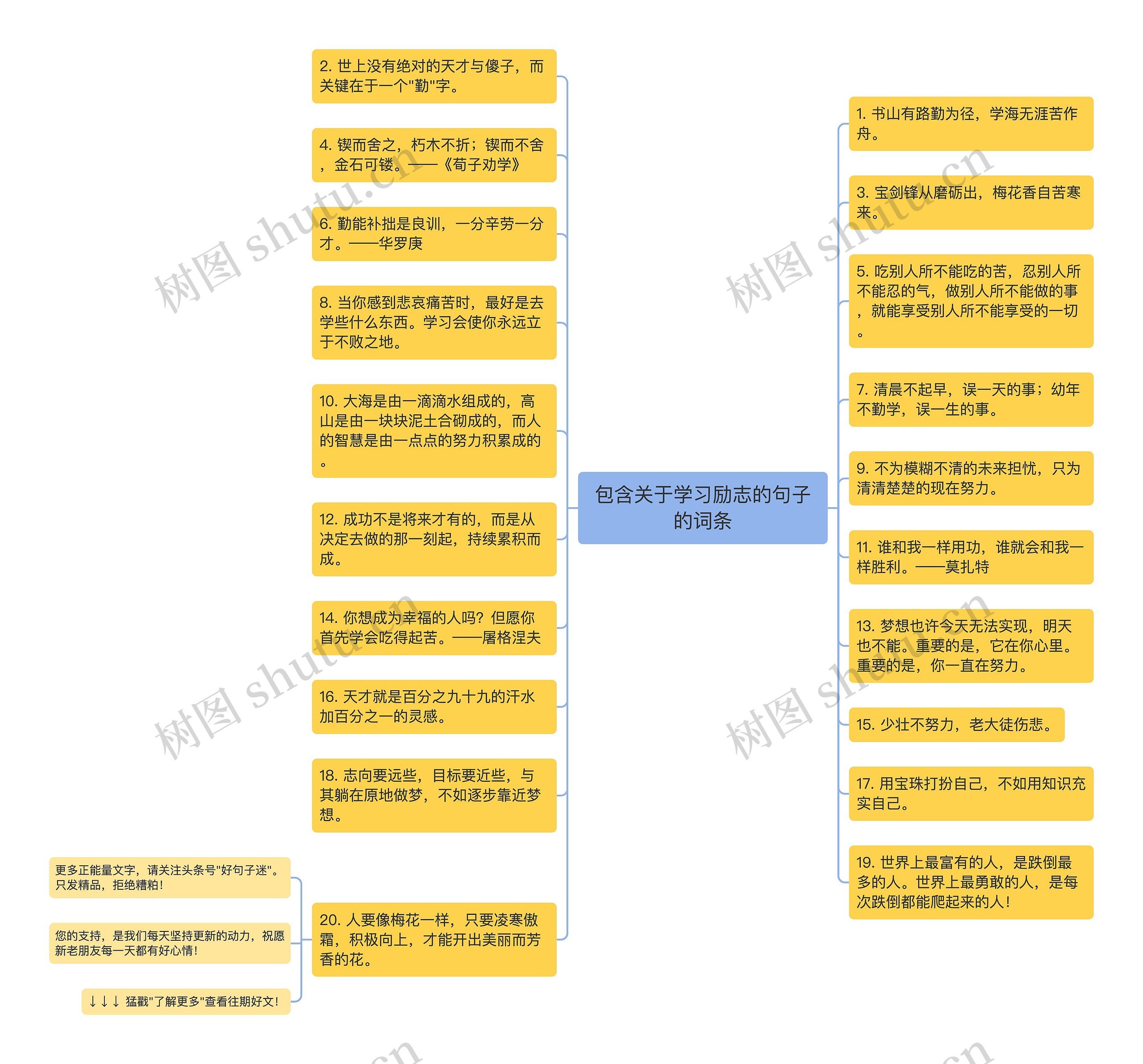 包含关于学习励志的句子的词条