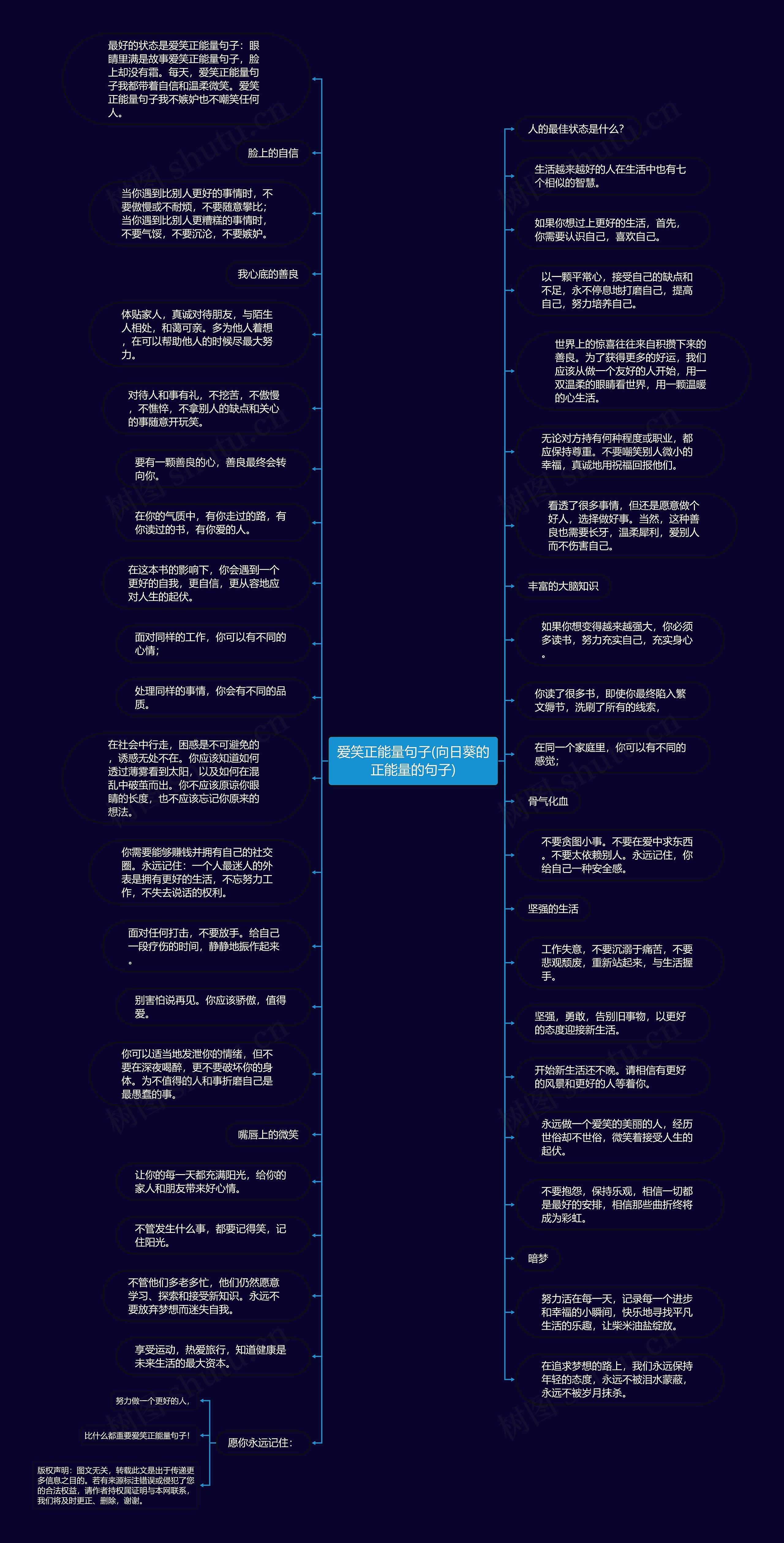 爱笑正能量句子(向日葵的正能量的句子)思维导图