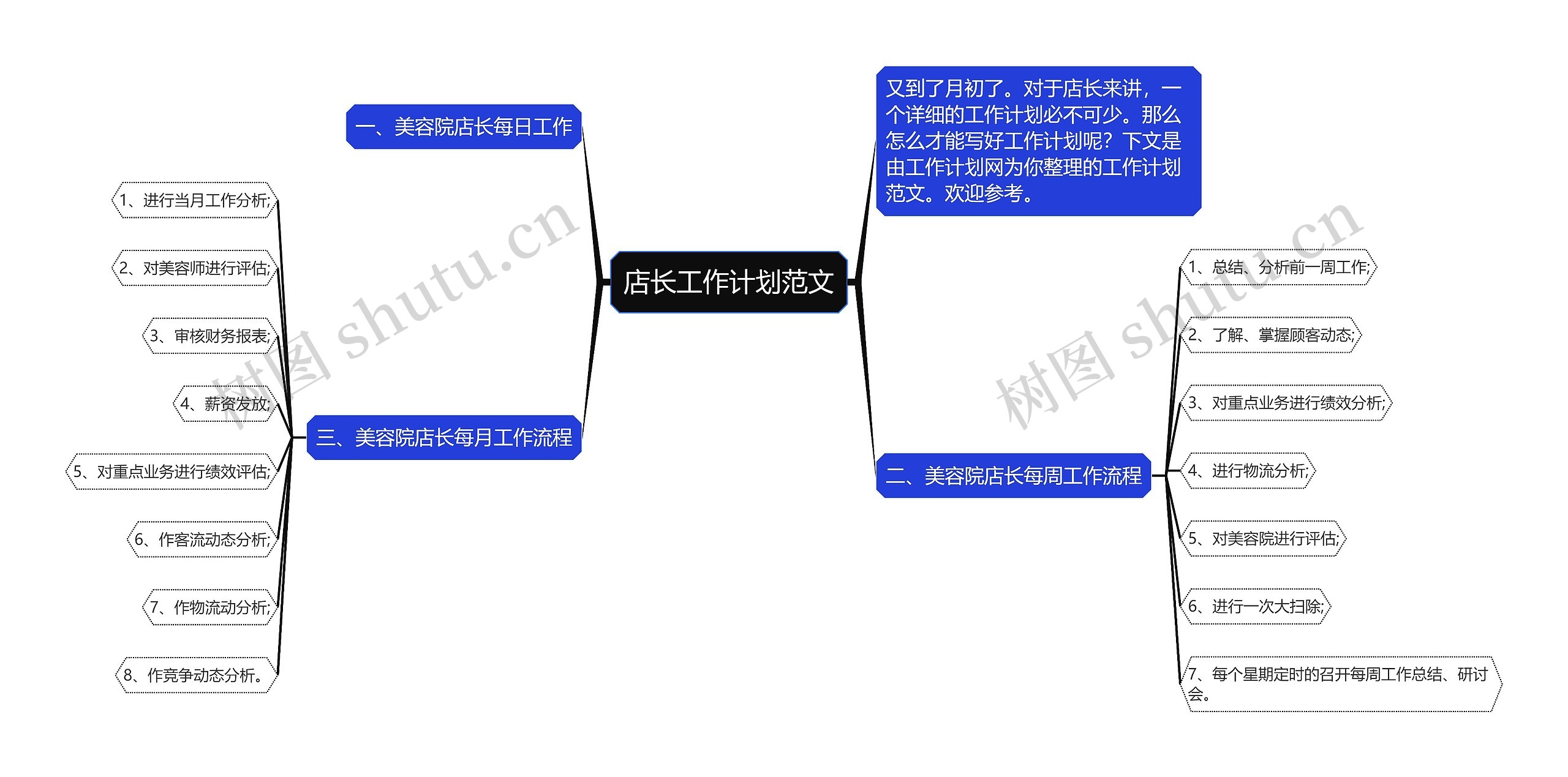店长工作计划范文